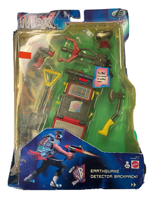 MATTEL Vintage 2000 Max Steel Earthquake Detector Backpack NEW