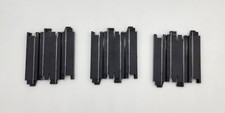 3 Pack of Auto World 3" Straight Track HO Scale H0008 - Black Tracks