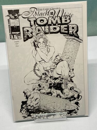 TOP COW CLASSICS IN BLACK and WHITE: TOMB RAIDER #1 (2000) ANDY PARK COVER - Afbeelding 1 van 1