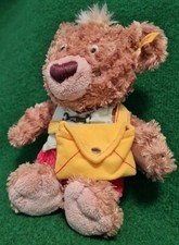 STEIFF süßer Plüsch Teddy KNOPF mit gelber Tasche ca 26 cm Nr. 014444 