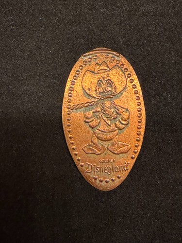 Donald Duck Cowboy Disneyland Penny Souvenir Vintage