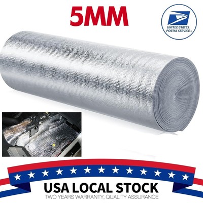 120''x40'' Firewall Walls Reflective Insulation Foam Noise Heat Proof Deadener Mat