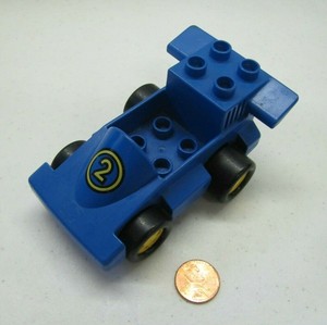 duplo blue car