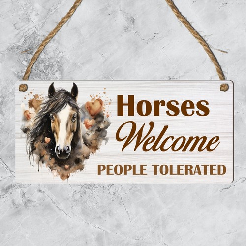 Horse Gifts For Girls For Women Stable House Sign Horse Lover Gift Mum Daughter - Picture 3 of 10