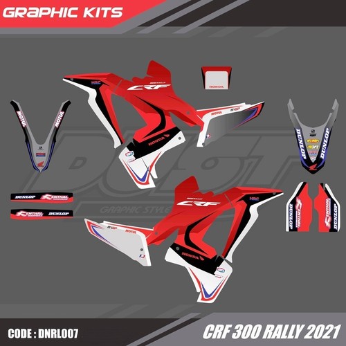 X22 Stickers Kit For Honda CRF 300 Rally 2021 Motocross Graphics Bike Decals crf - Picture 2 of 12