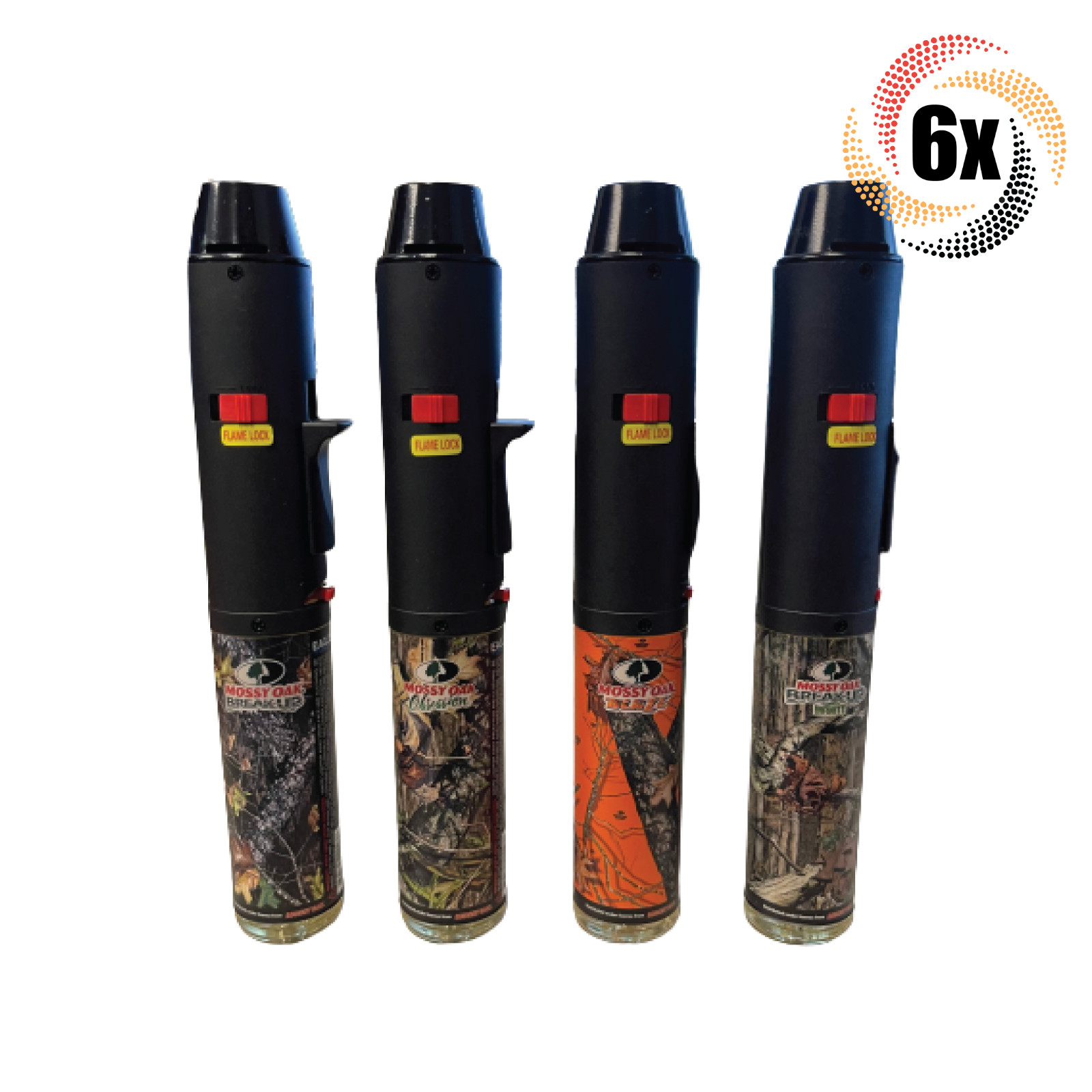 6x Torches Mossy Oak Blaze Eagle Torch Assorted Lighters 4oz - Fast Shipping!