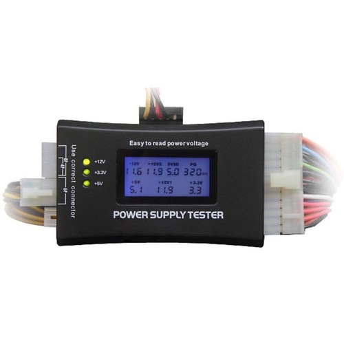 LCD-Anzeige Netzteil-Tester Kunststoffs chale Leistungs tester - Photo 8/12