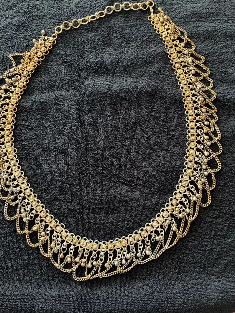 lærling Jeg vil være stærk pels Designer Bronze Chain Wrap Around Choker Necklace or may be used as a Belt  | eBay