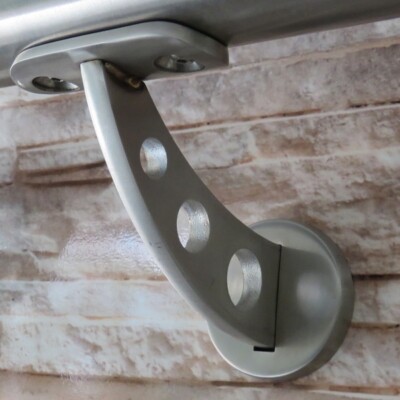 Edelstahl Handlaufträger Treppen Geländer V2A Handlauf Halter Bulleye 90 mm VA