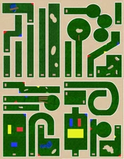 HO Scale Miniature Golf Model Train Scenery Sheets – Fun Train Layout Addition