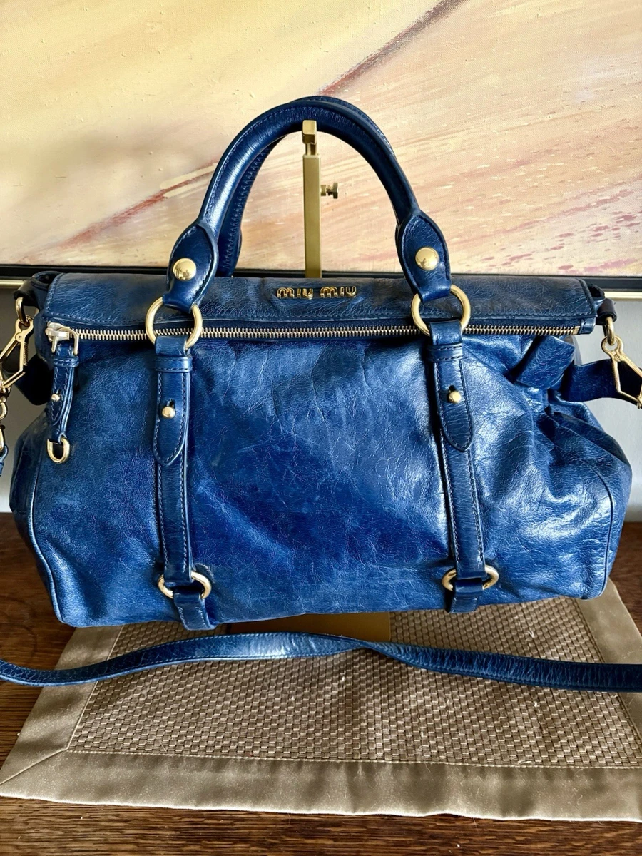 Miu Miu Zip Leather Exterior Bags & Handbags for Women for sale | eBay
