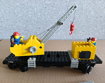 LEGO 7814 Trains 12V Crane Wagon/Kranwagen Set  inkl. Anleitung