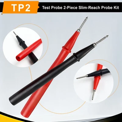 ZIBOO TP2 2 Stück Slim Reach Prüfspitzen-Set mit Edelstahlspitze & H - Bild 1 von 4