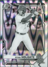 2021 Bowman Draft Ryan Holgate BDC-148 1st Chrome Black & White RayWave