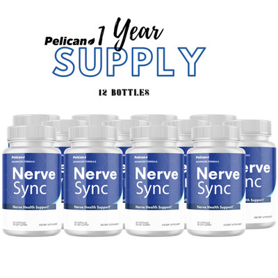 Nerve Sync- Brain & Nerve Support- 12 Bottles- 720 Capsules