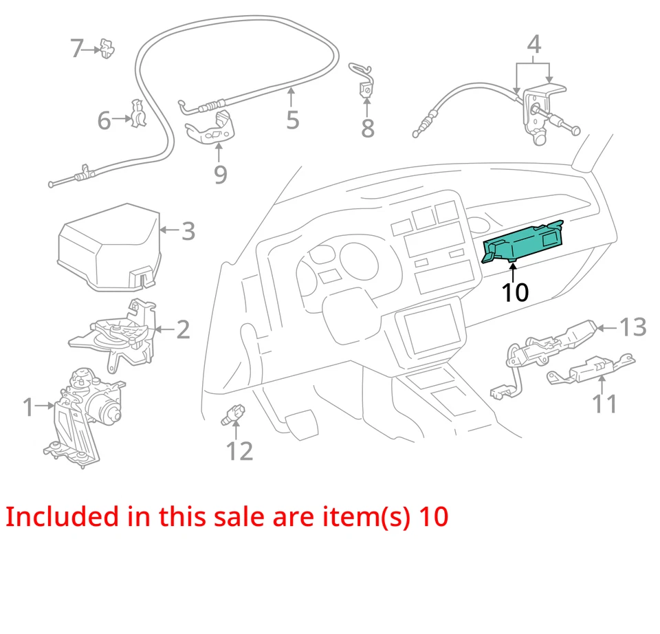 Chassis ECM Cruise Control Right Hand Dash Fits 96-97 RAV4 1586994 - Image 3 of 4
