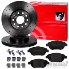 brembo GELOCHTE BREMSSCHEIBEN 283mm + BELÄGE VORNE passend für OPEL CROSSLAND X