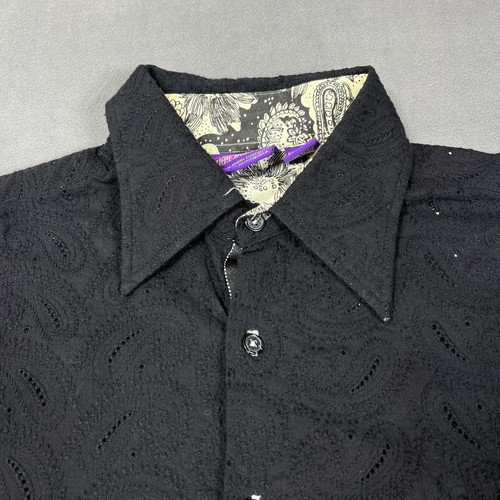 Jimi Hendrix Experience Shirt Mens XL Paisley Embroidered Western Rock Band - Picture 2 of 13