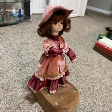 Sankyo CECILE Music Automata Doll French Girl Plays Fur Elise - AS IS - NO PIANO