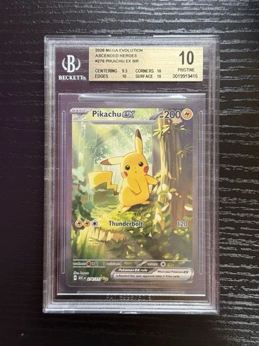 Pikachu ex 276/217 Me: Ascended Heroes Holo BGS 10 Gold Label