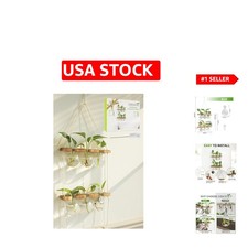 Unique Gardening Gift - Retro Plant Propagation Station with 2 Tiers  Vases