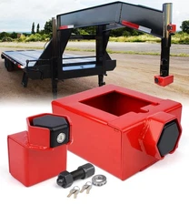 Gooseneck Trailer Lock Fit for Most 7-Inch Bottom Plate Couplers, Patent Desi...