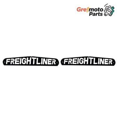 Grefmoto 2X Freightliner Mud Flap Plates Bottom Semi Truck 24''x4'' Aluminum 3Stud