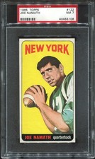 1965 Topps #122 Joe Namath RC PSA 7 New York Jets HOF U. of Alabama
