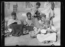 Photo:Sahara Desert 1900s Koran School Class Children Wooden Slates