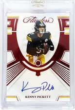 2022 Panini Flawless #RGM-KP Kenny Pickett 12/20 Rookie Gems Signatures Ruby