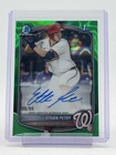 ETHAN PETRY 2025 BOWMAN CHROME DRAFT 1ST GREEN LAVA REFRACTOR AUTO /99 Q6642