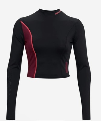 Under Armour UA Run Anywhere Laser Long Sleeve HeatGear Top Women s M NWOT