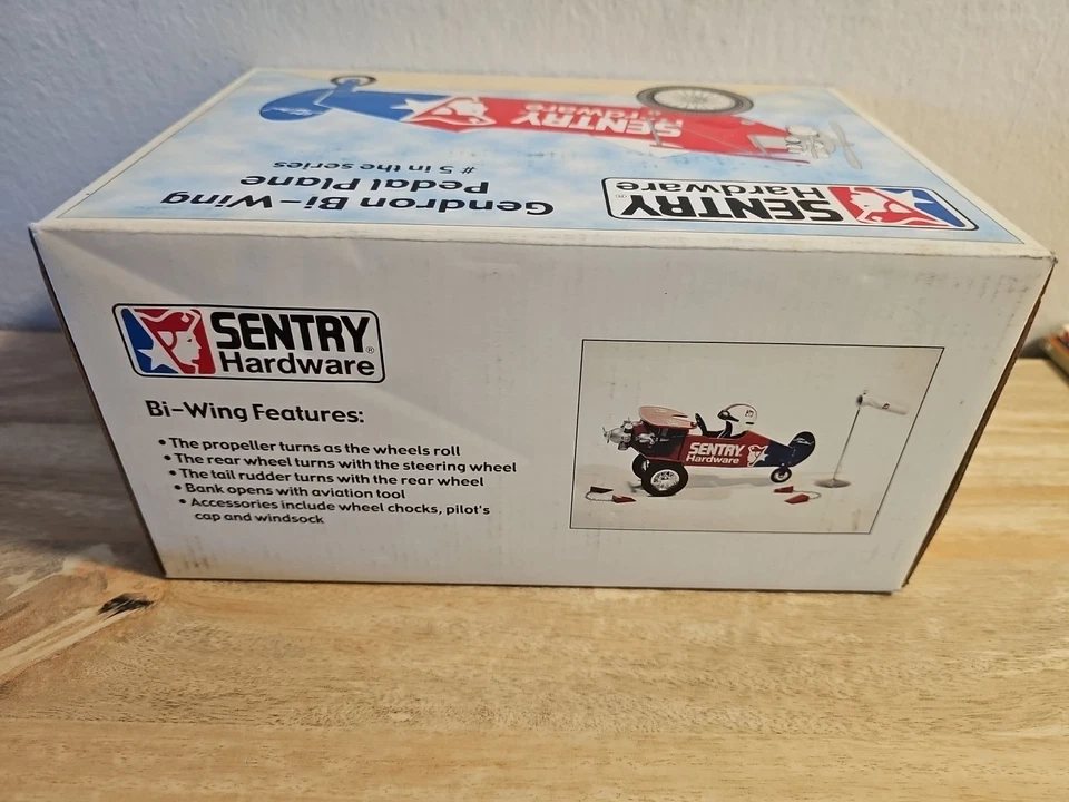 Crown Premiums Sentry Hardware Gendron Bi Wing Pedal Plane 1:6 Scale Die Cast - Image 3 of 4