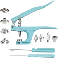 Snap Fasteners Kit, 20Sets 15Mm Stainless Steel Snaps with Pliers, Heavy Duty Bu