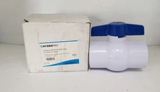 HYDRAPRO SW402 SOLVENT WELD PVC BALL VALVE, 2" SLIP x 2" SLIP, NIB