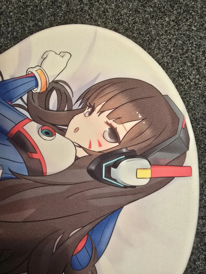 3D butt Anime Mouse Pad with Wrist Rest by overwatch D.va #01 Never Used - Image 2 of 4