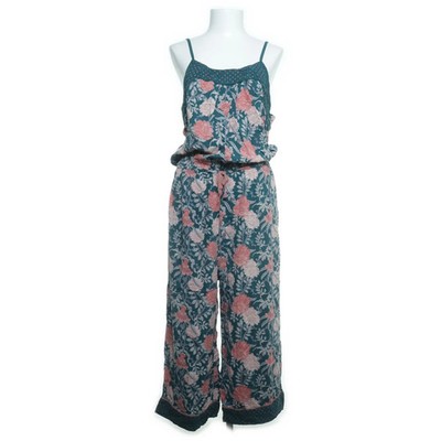 Body by Tchibo, Jumpsuit, Größe: 44/46, Grün/Mehrfarbig, Viskose, Blumen #QzW