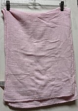 Kyle  Deena NY Baby Blanket Solid Light Pink Soft Muslin Swaddle Security Lovey
