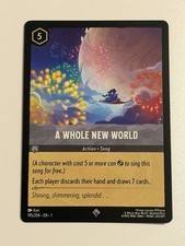Disney Lorcana A Whole New World 195/204 Super Rare EN 1 The First Chapter