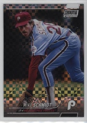 2022 Topps Stadium Club Chrome Updates X-Fractor Mike Schmidt #309 HOF h1n