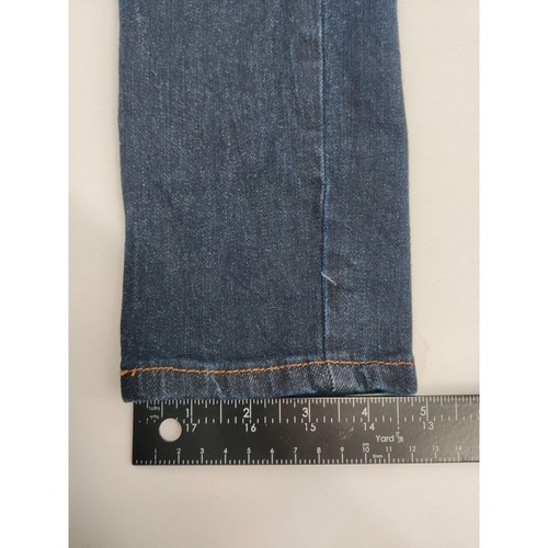 VIP JEANS jeans skinny donna taglia 1/2 blu scuro invecchiato elasticizzato elegante casual - Foto 11 di 13