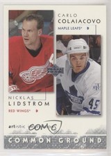 2002-03 Artistic Impressions Common Ground Nicklas Lidstrom Carlo Colaiacovo g2x