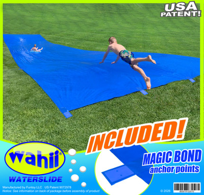 Giant Slip and Slide for Adults and Kids - Wahii   WaterSlide  50 Feet Long!