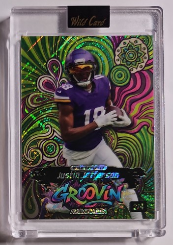 2026 WILD CARD GROOVIN 2/4 JUSTIN JEFFERSON MINNESOTA VIKINGS SUPERSTAR WR MINT⭐