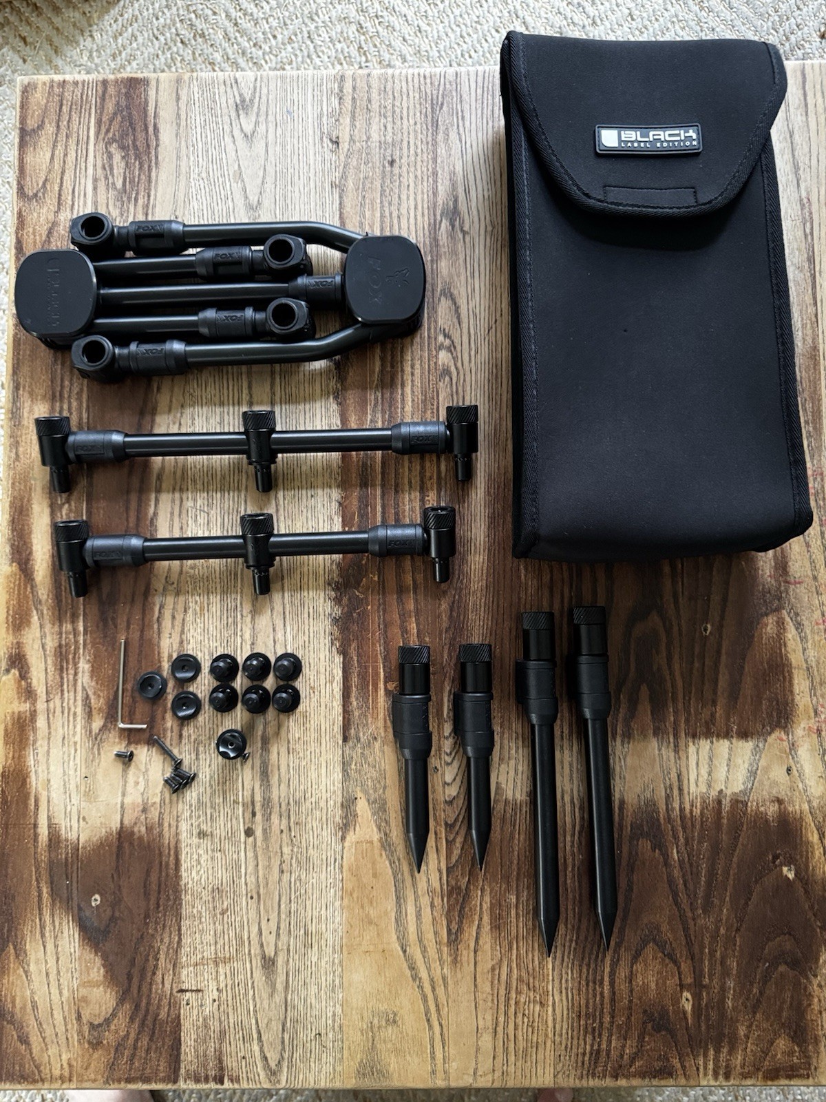 Fox Black Label QR 3 rod Compact Complete Rod Pod With Upgrades