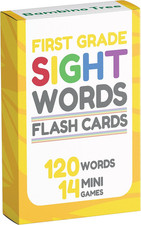 Sight Words Flash Cards 1St Grade - 120 High Frequency Words from Dolch'S and Fr