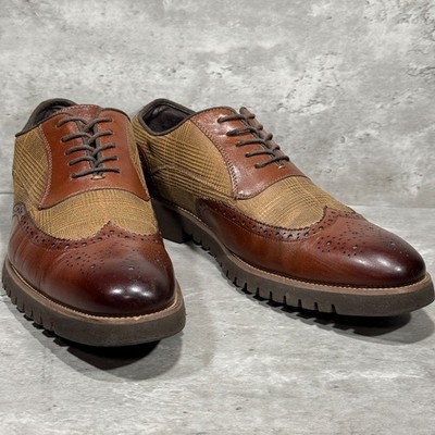 STACY ADAMS Kemper Two-Tone Lace Up Brogue Derby Spectator Wingtip 12 M