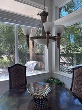 dining room hanging light fixture grecian