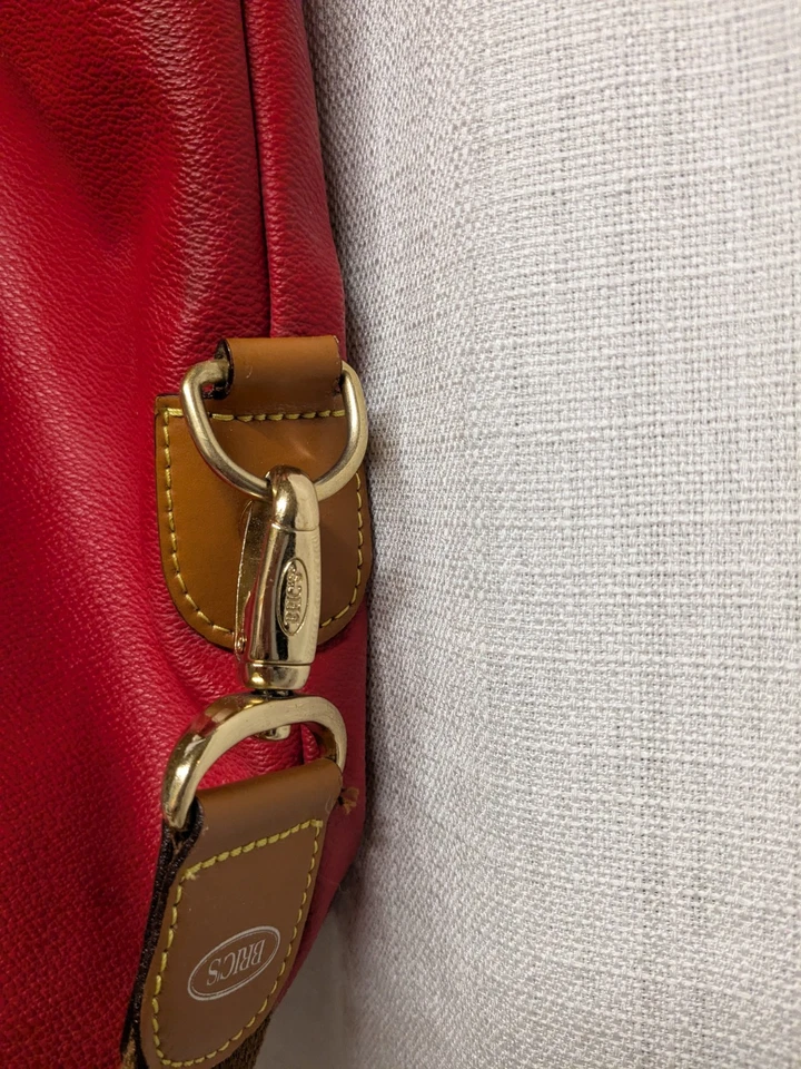 Bolso de equipaje de mano de viaje Bric's de colección correa ajustable cuero vegano  Foto 3 de 4