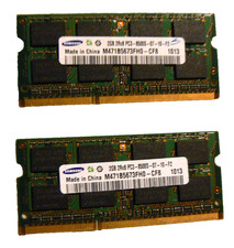 Samsung 4GB 2x2GB DDR3-1066 PC3-8500S Laptop SODIMM M471B5673FH0-CF8 ...